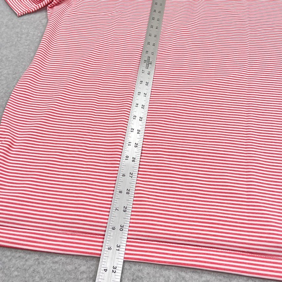 NEW Peter Millar Polo Shirt Large Striped Crown Sport County Louth Golf Ireland - Picture 6 of 12